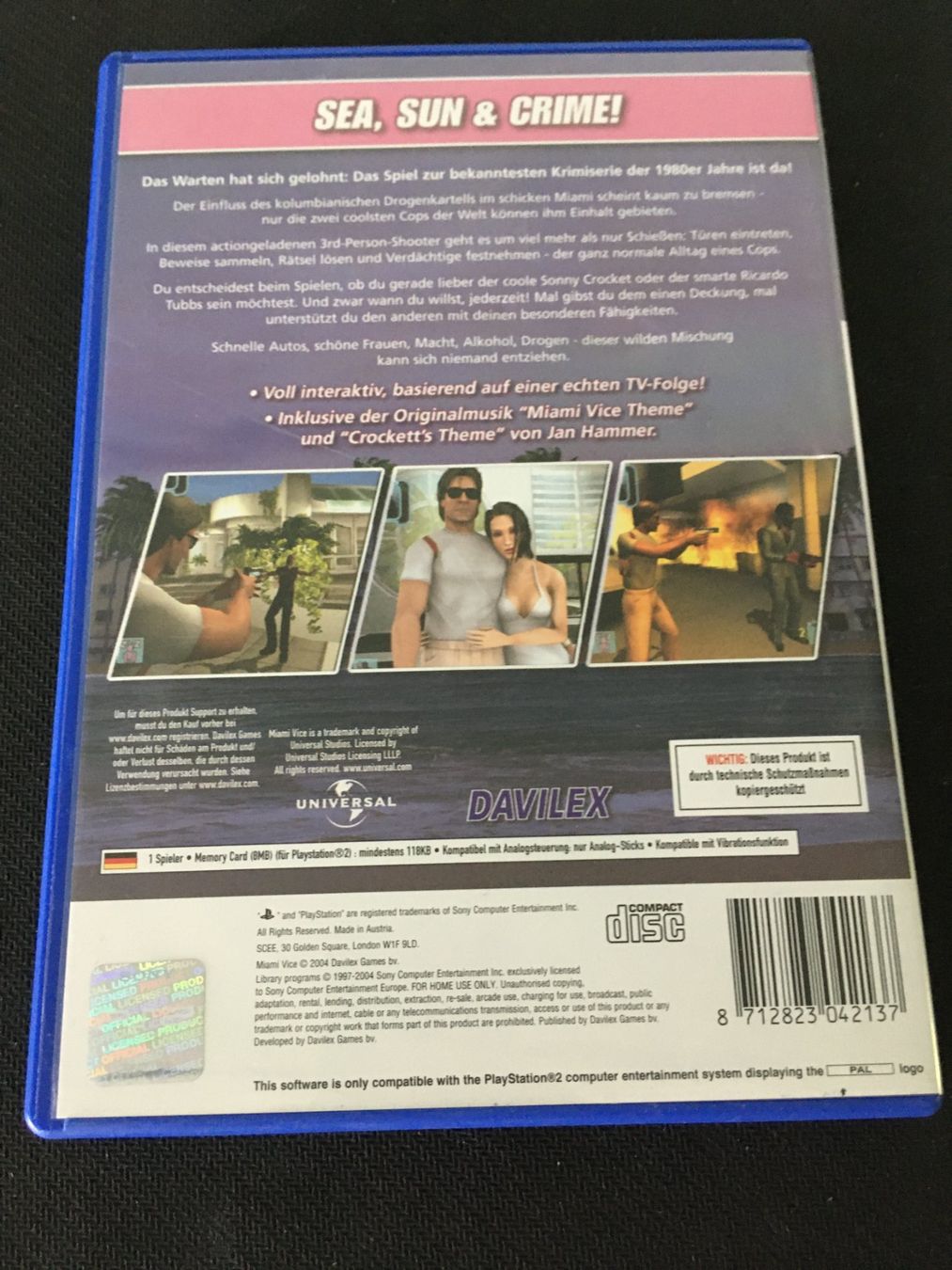 Sony Spiele: Miami Vice für PS2 / Playstation 2 – Gebraucht aus St.Gallen von sjosjo 1