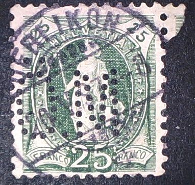 Tous les timbres: Perfin   66 – D'occasion à Opfikon par webstar30