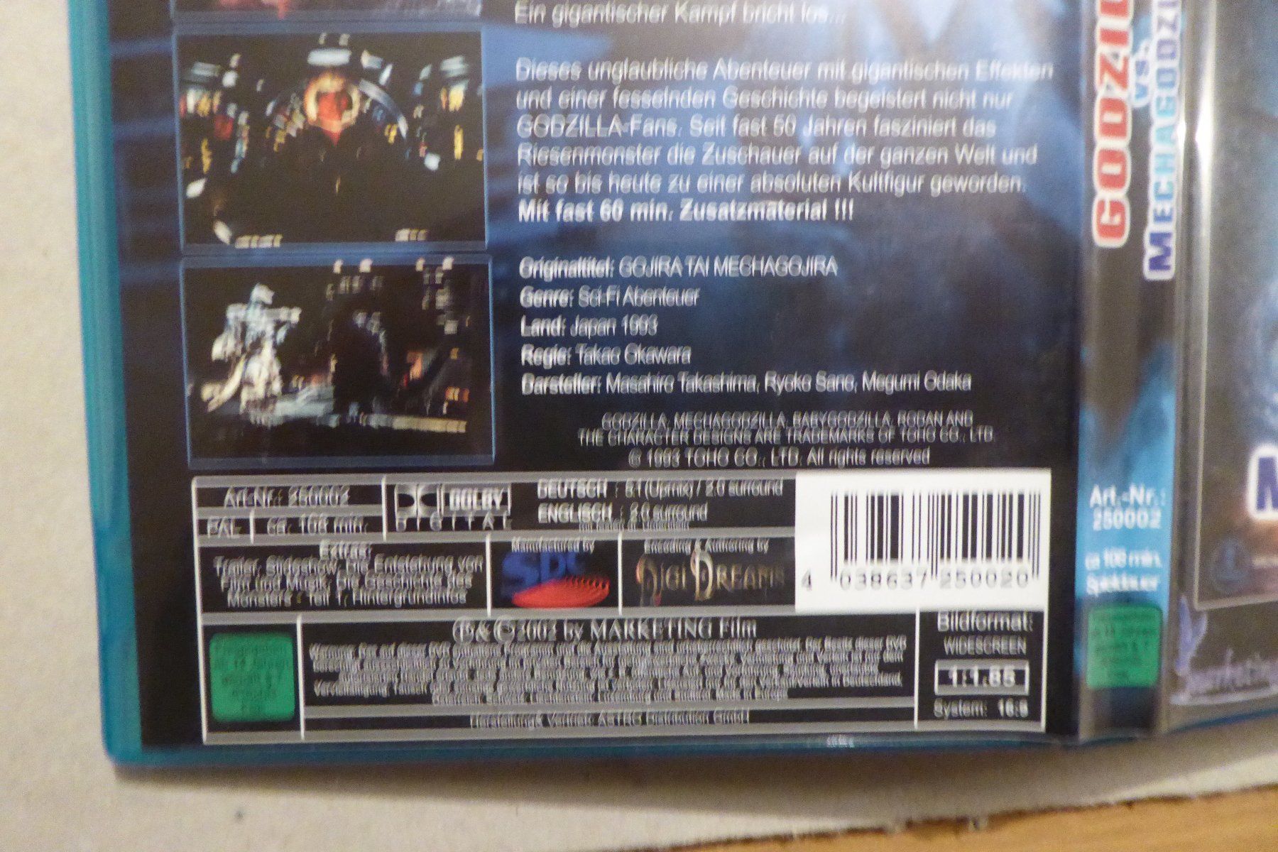 Tutti i DVDs: DVD Godzilla vs Mechagodzilla II Marketing – Usato da Allschwil venduto da Summelsarium 2