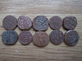 10 antike Münzen  Malediven