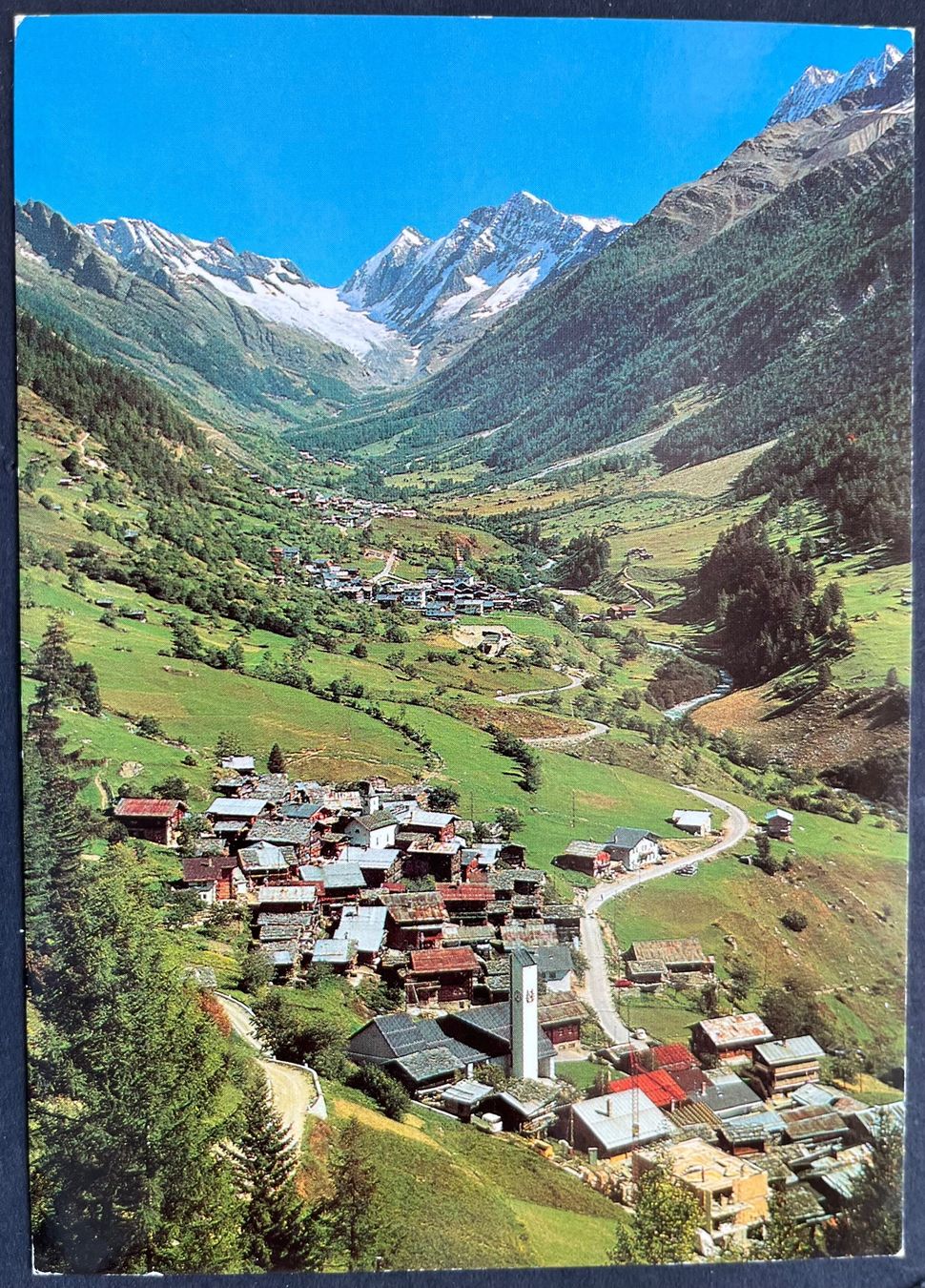 Cartoline postali: Ferden Kippel Blatten im Lötschental/ ca 1970 – Usato da Ostermundigen venduto da DaxKarten-75