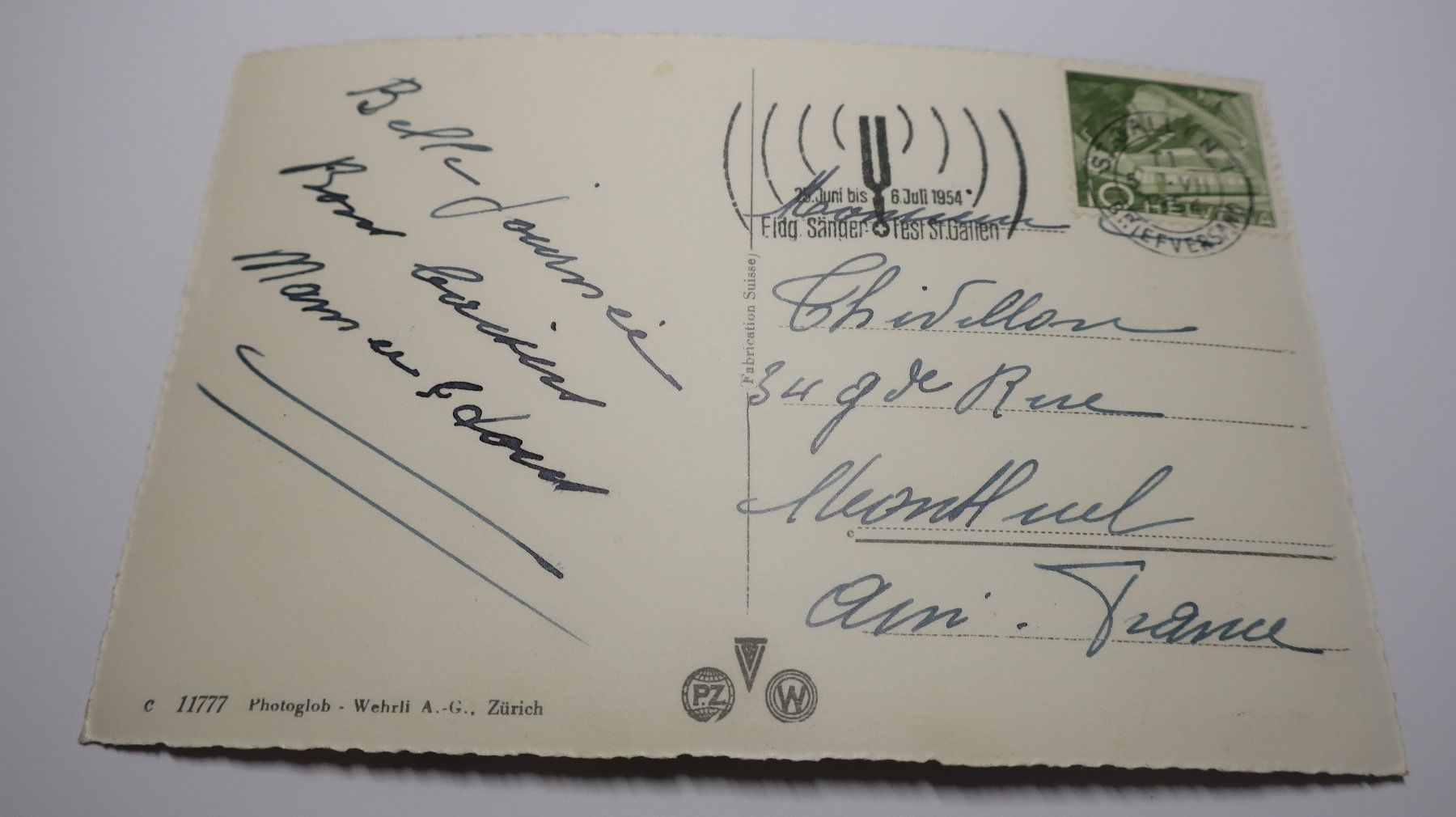 Cartoline postali: St. Gallen Stiftskirche  1954 – Usato da Cormoret venduto da Pascalll2001 3