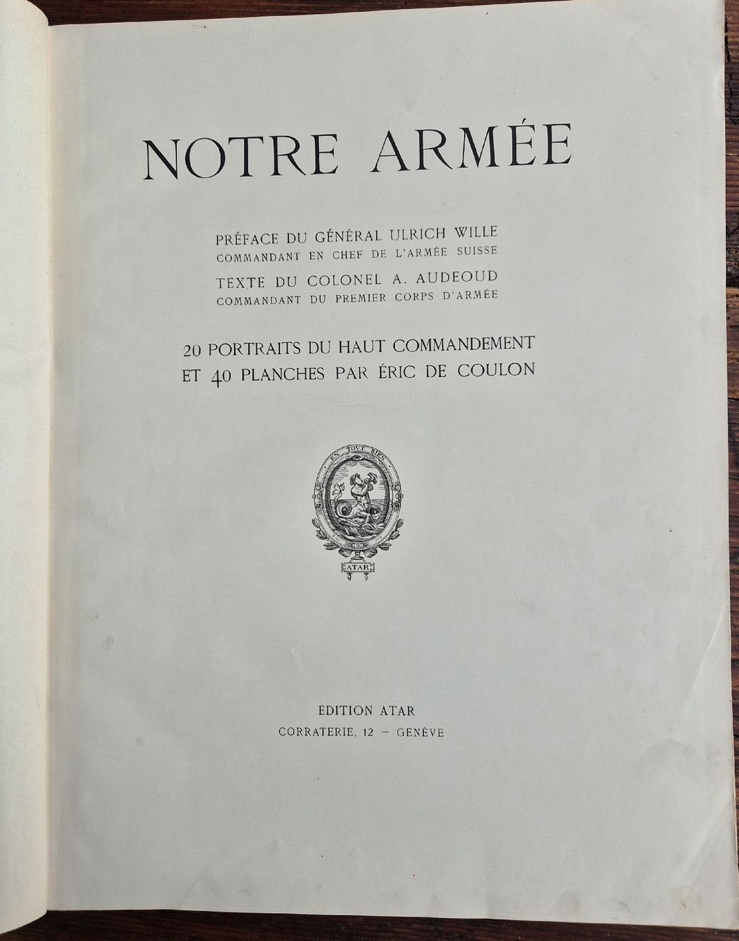 Livres: Notre Armée, Edition Atar, 40 planches par Eric de Coulon – D'occasion à Farvagny-le-Grand par CollectibleWatches 1