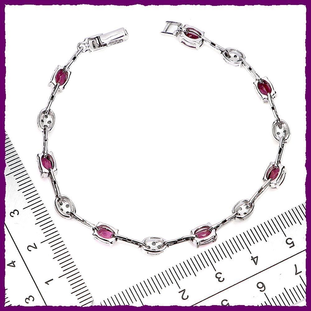 Armbänder & -reifen: Rhodolith Garnet / Chrome Diopside Armband 925 Silber – Neu und originalverpackt aus Oberglatt ZH von Goldfee1 2