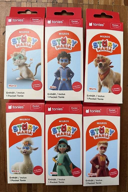 Audiolibri: Komplettes Migros tonies-Set – Nuovo e nell'imballaggio originale da Wabern venduto da mama040