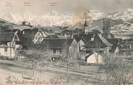 Thuneree hintergingen und die Alpen