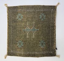 Sabra Kissenbezug aus Kaktus-Seide, Vintage -Look