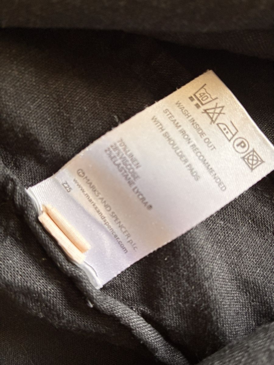 Jacken: Marks&Spencer Linen Blazer - Size 12 - Black Jacket – Gebraucht aus Untersiggenthal von mic_ksv9 3