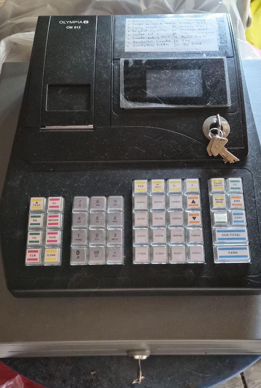Registratore di cassa: Olympia CM912 – Usato da Morges venduto da B.Nipawan