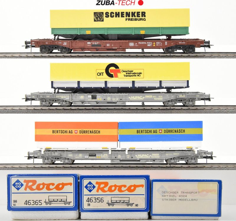 Roco 3x Taschenwagen der SBB/DB H0 GS mit OVP (Gebraucht) in St. Gallen ...