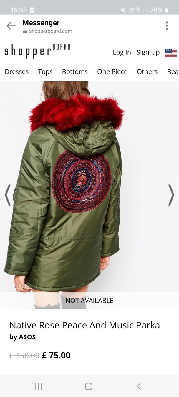 Jacken: Native Rose Peace And Music Parka – Gebraucht aus Saas Grund von IvanaXY 4