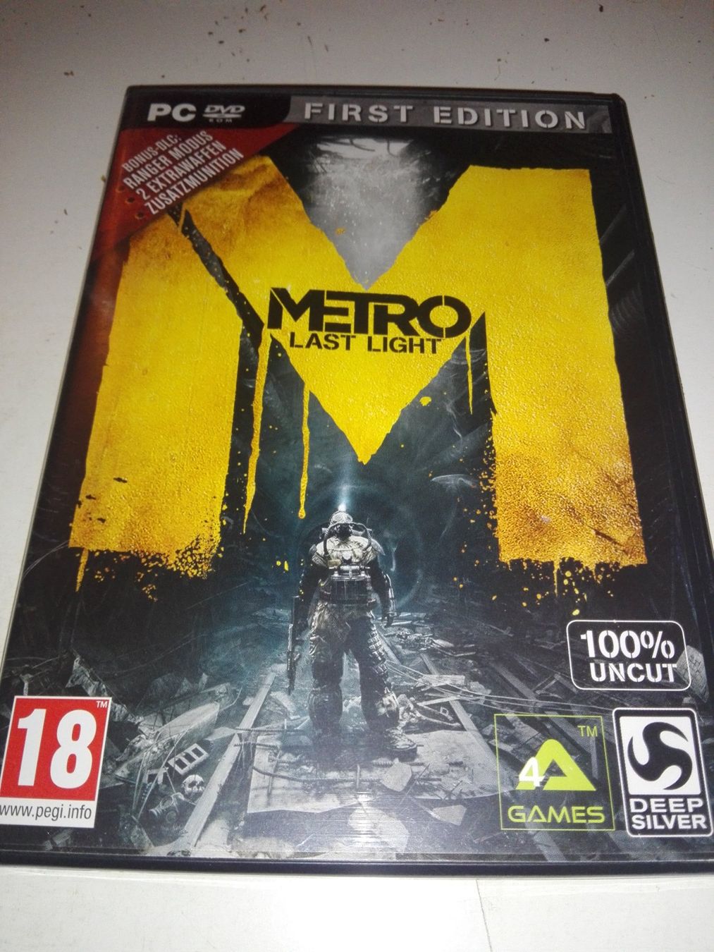 Giochi: Metro Last Light PC uncut First Edition mit Ranger Modus (DE – Usato da St.Gallen venduto da elk2022