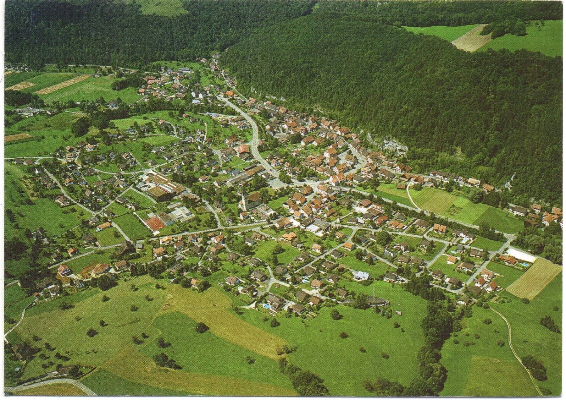 Cartoline postali: KLEINLÜTZEL Flugaufnahme – Usato da Jona venduto da philajona
