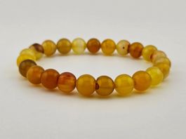 Damenarmband Achat in Honig-Gelb Heilsteine/Edelsteine