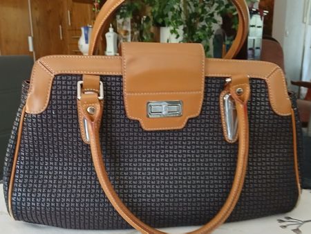 Orig. TED LAPIDUS Handtasche Vintage 80er Jahre Leder Braun
