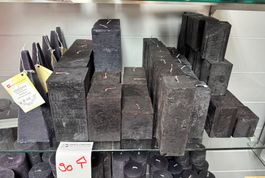 090 Posten Raureif Kerzen schwarz aus Liquidation