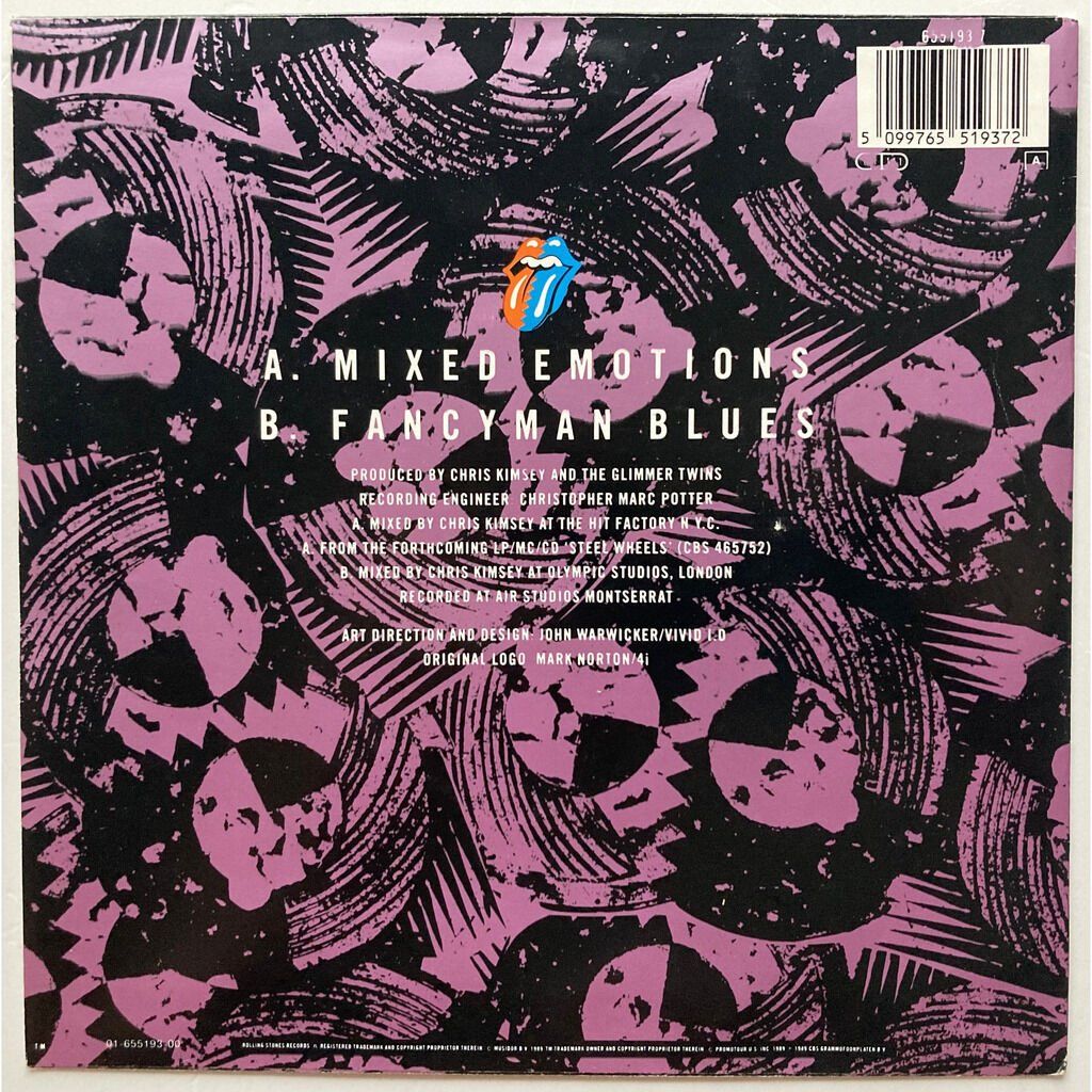 Schallplatten: ROLLING STONES - MIXED EMOTIONS – Gebraucht aus Bottens von hotter-than-hell 1