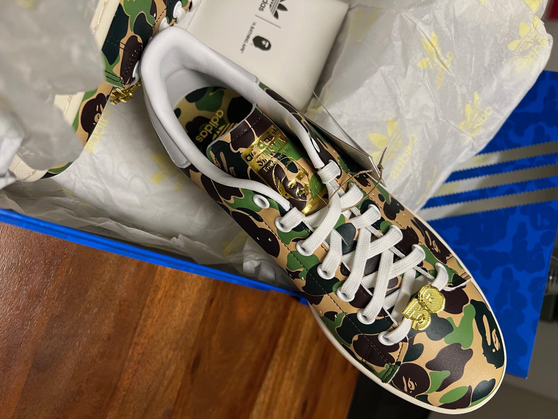 Adidas Scarpe da uomo: adidas Stan Smith x BAPE Camouflage – Nuovo e nell'imballaggio originale da Zürich venduto da Patela 1