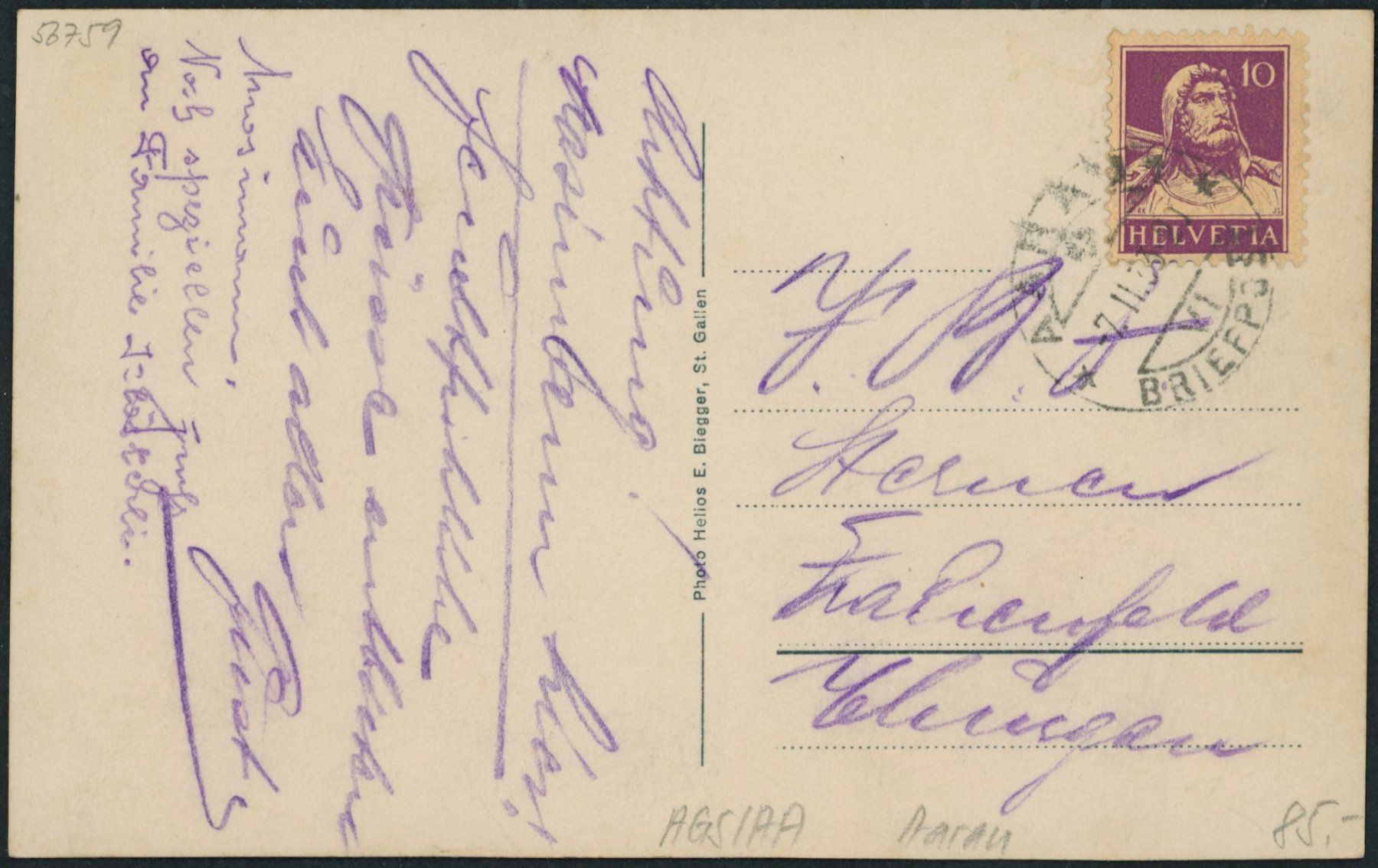 Cartes postales: AGS Aarau – D'occasion à Schindellegi par Jonathan77 1