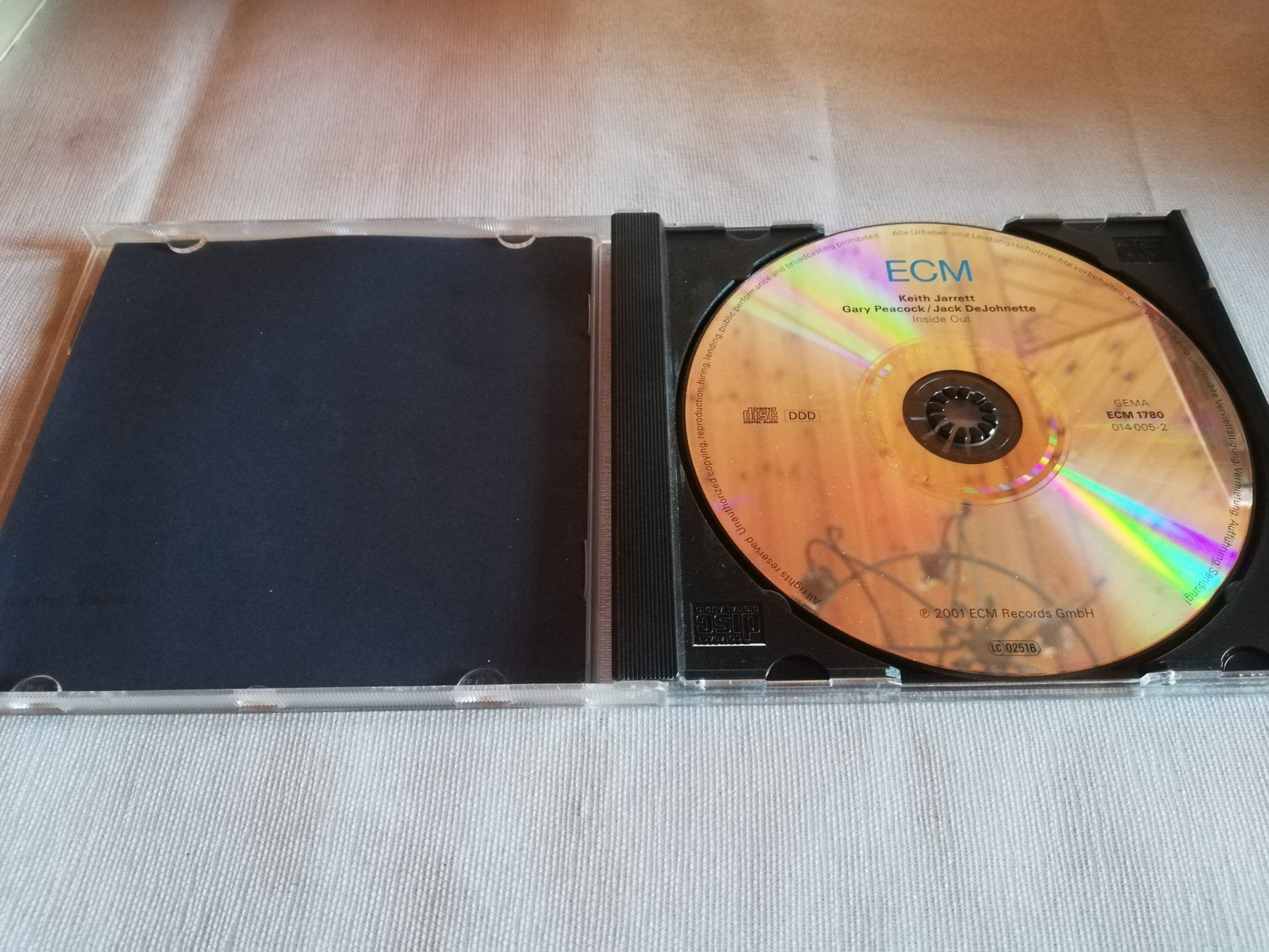 CD: KEITH JARRETT / GARY PEACOCK / JACK DEJONETTE - INSIDE OUT – Usato da Bern venduto da Vinylsound.ch 2