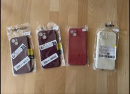 Lot de 4 coques iPhone 13, Neuves Différentes Couleurs