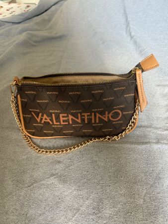 Tasche Valentino Damen braun mit Kette neuwertig