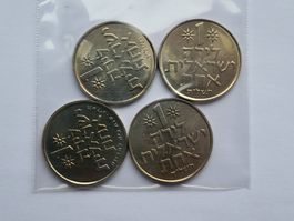 Israel 1 Lira 1973-1974-1975-1976 Stgl