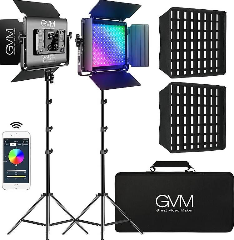 Lampade: Videolicht Panel mit Softbox, 45W LED – Usato da Bern venduto da Kvinikadze87