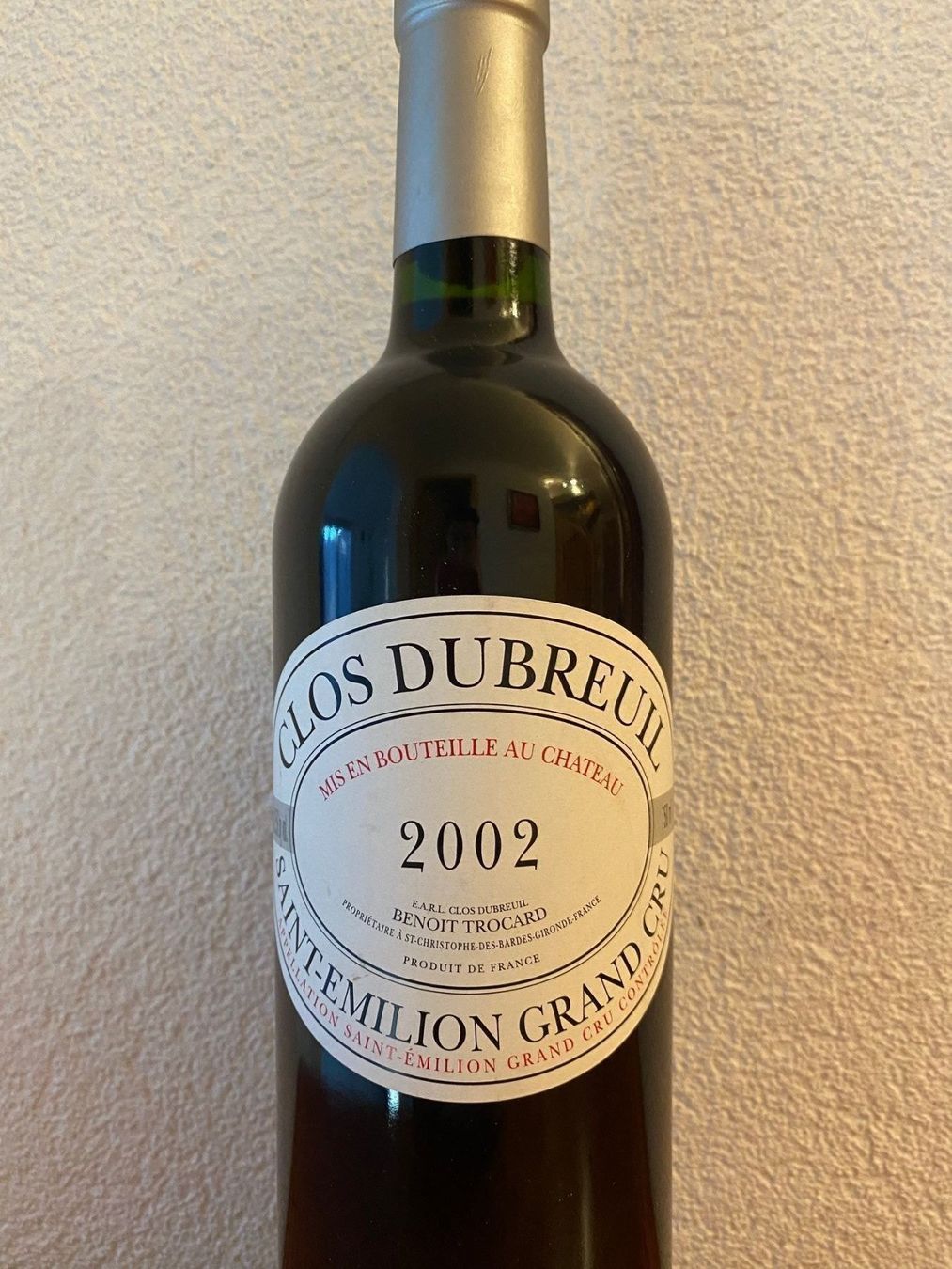 Wein: 1X75 CL CHATEAU CLOS DUBREUIL 2002 – Neu und originalverpackt aus Crans VS von wine-trader