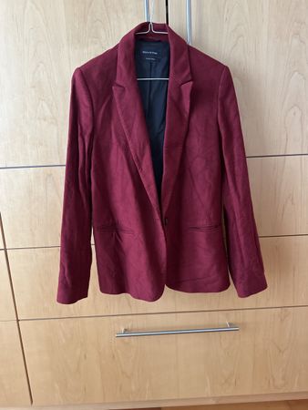 Marc O'Polo Blazer, Gr. 38, Bordeaux-Rot, Top Zustand!
