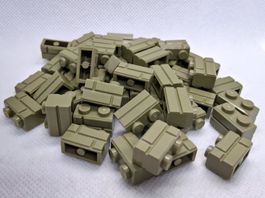 Lego 50 Stk. Mauersteine 1x2 Olivgrün (Profile brick) (new)