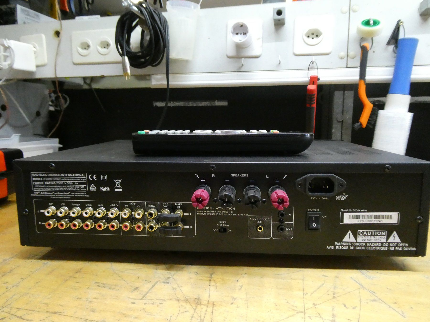 Nad Amplificatori: Amplificateur NAD C 326BEE noir avec télécommande – Usato da Etagnières venduto da emmaus.electro 5