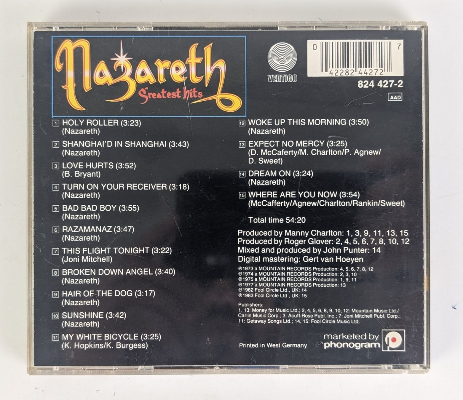 CD: Nazareth - Greatest Hits CD - Top – Usato da Zürich venduto da 1.Simon 1