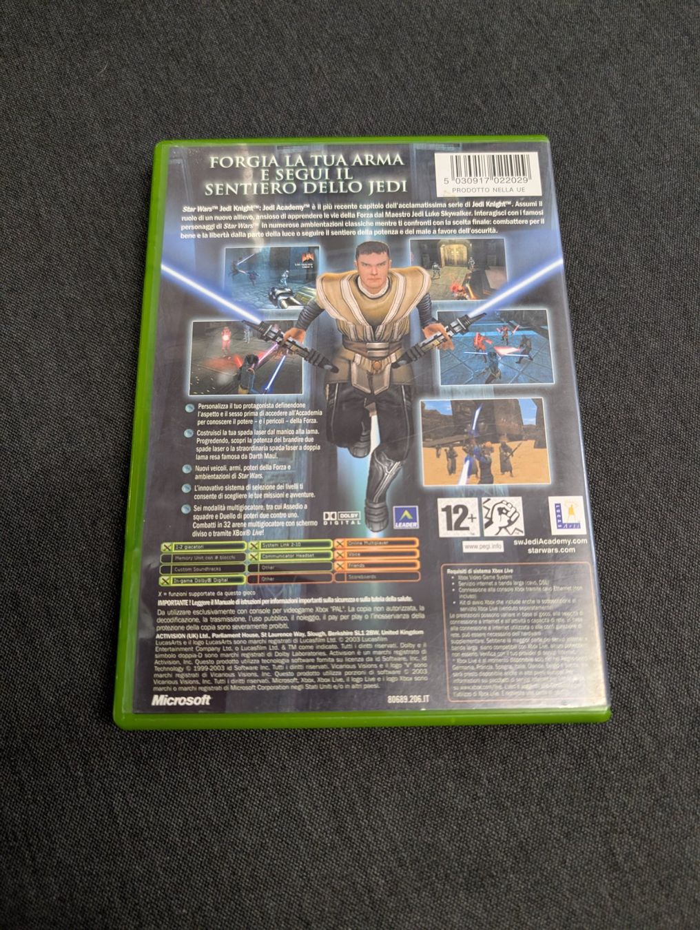 Giochi: Star wars jedi knight: jedi academy Microsoft Xbox – Usato da Giubiasco venduto da Ticinerd 1