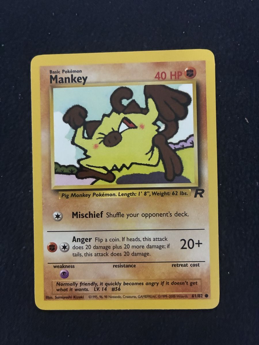 Pokémon Carte collezionabili: POKEMON CARDS TEAM ROCKET MANKEY # 61 – Nuovo (secondo la descrizione) da Taverne venduto da YOHISTORE