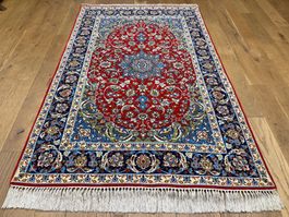 1 Mio Knoten Isfahan Korkwolle auf Seide - handgeknüpft