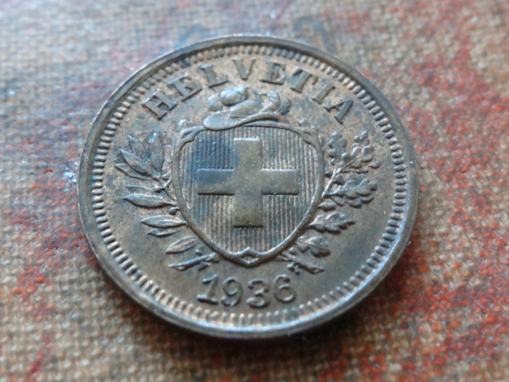 Tutti le monete: 1 Rp. 1936  (E) – Usato da Romanel-sur-Lausanne venduto da Swift13