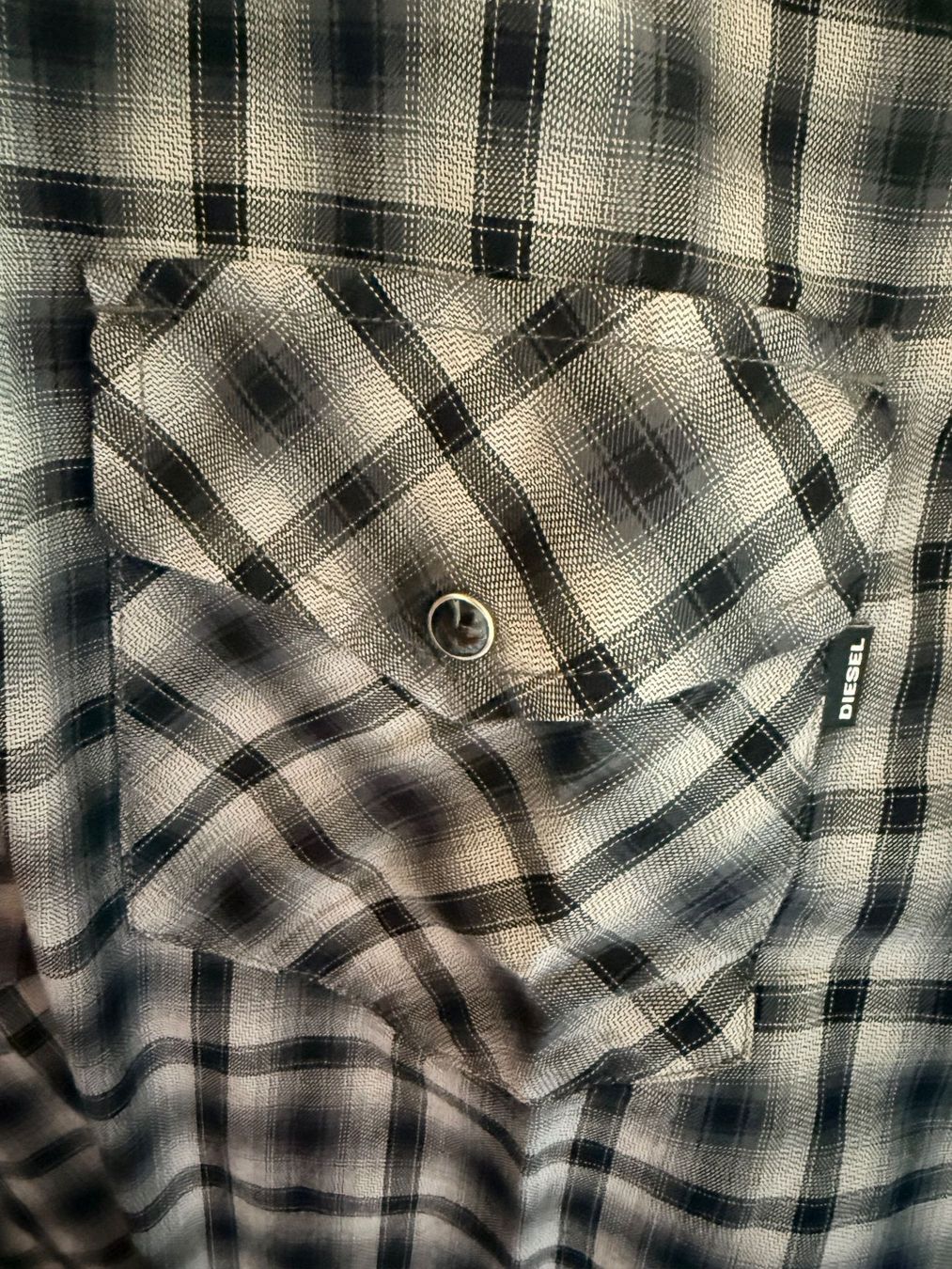 Diesel Hemden: DIESEL, Herrenhemd, Grösse M, Farbe Schwarz/Grau – Neu und originalverpackt aus Rudolfstetten von gst_g7xl 3