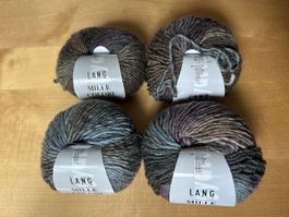 4 Knäuel Lang Yarns - Mille Colori - Farbe 0021 - je 50g