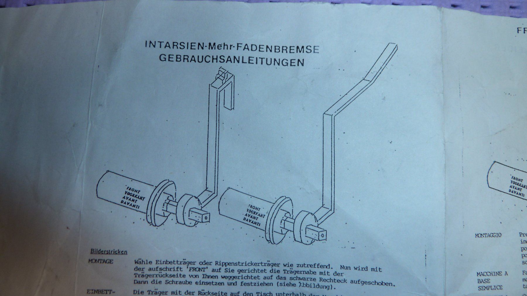 Alle Maschinen: Für Strickmaschine Fadenspanner – Gebraucht aus Siebnen von Ra-la-ra-ol 3