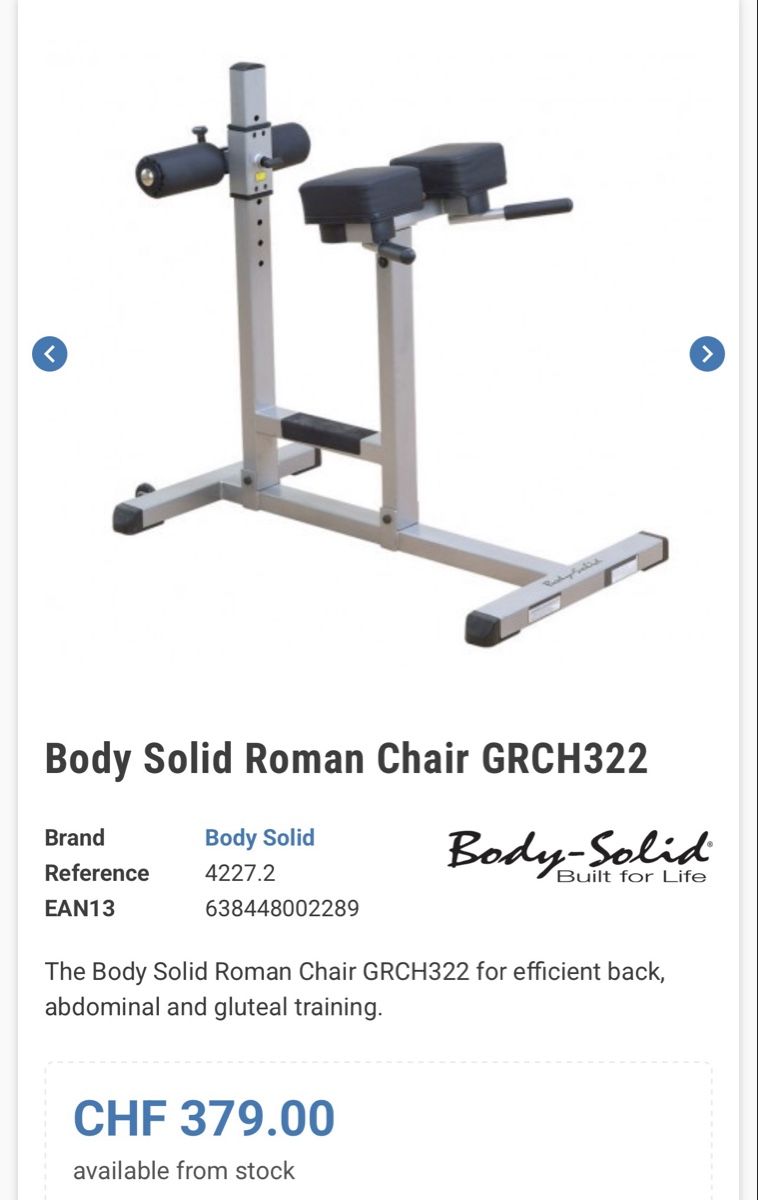 Vélos d'appartement: Roman Chair Trainingsgerät – D'occasion à Gunzgen par Marc.Zimmerli