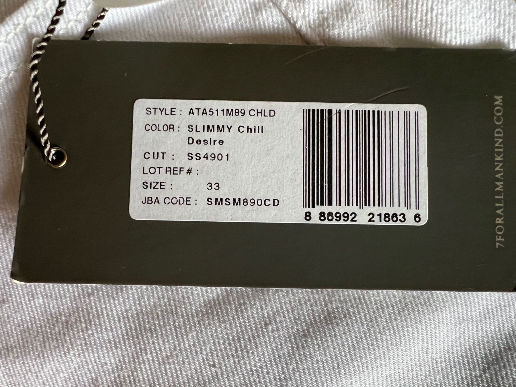 Jeans: 7 for all mankind Jeans weiss  - Neu – Nuovo e nell'imballaggio originale da Mönchaltorf venduto da lubusc 4
