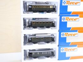 Roco 4 x Personenwagen DRG Set - H0 - Neupreis: 160.-