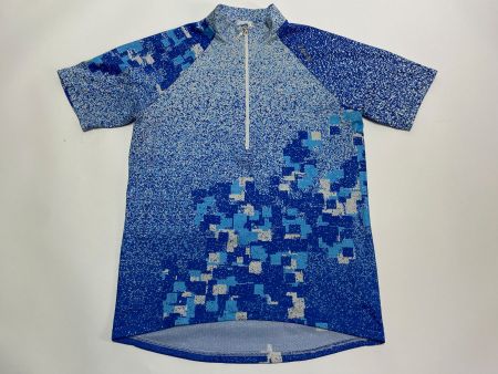 Vintage 90s Bike Jersey Santini Italy Made Digi Camo Sz XL