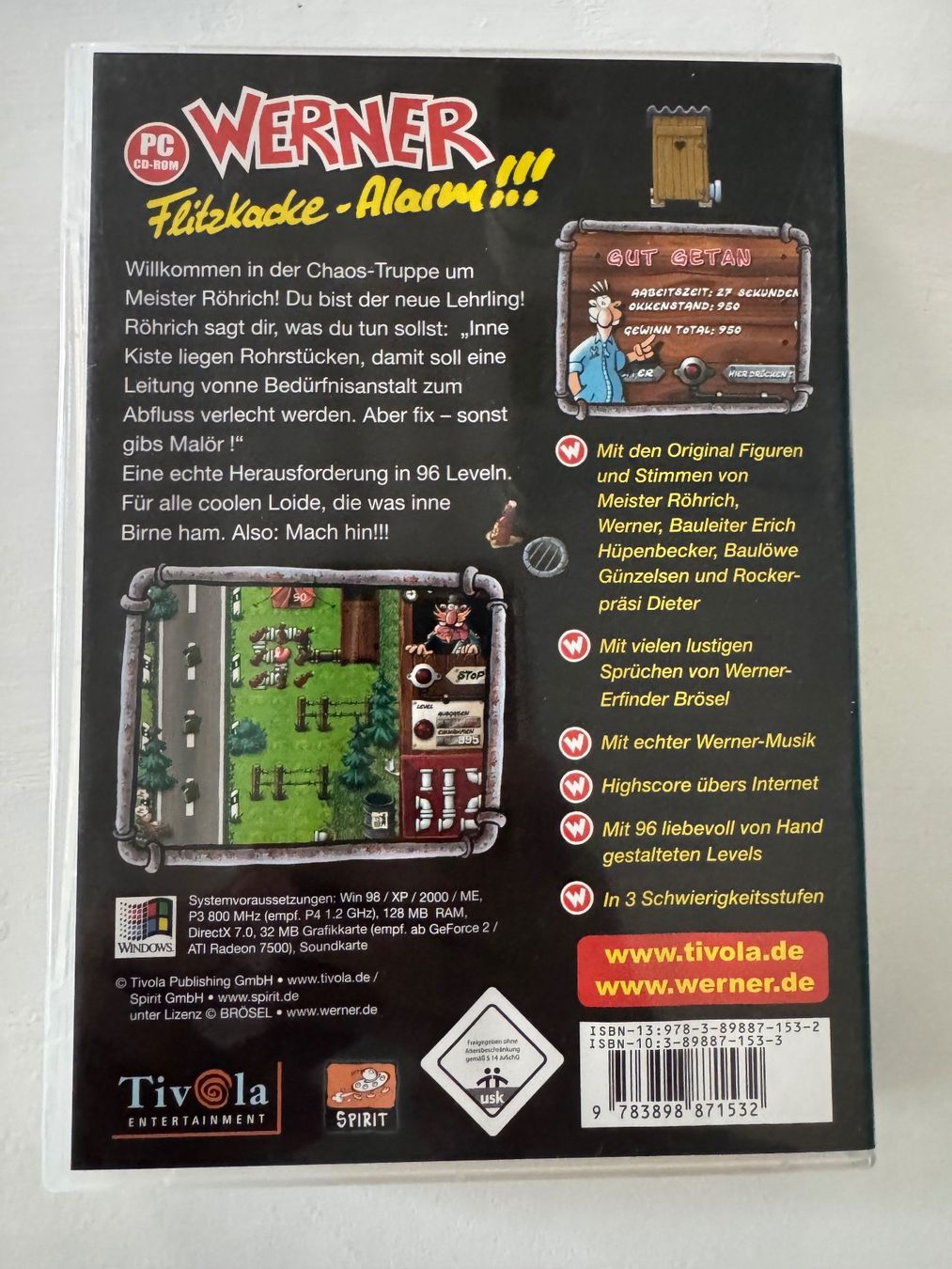 Giochi: Werner Flitzkacke-Alarm PC CD-ROM Originalverpackt – Usato da Schachen LU venduto da danb86 1