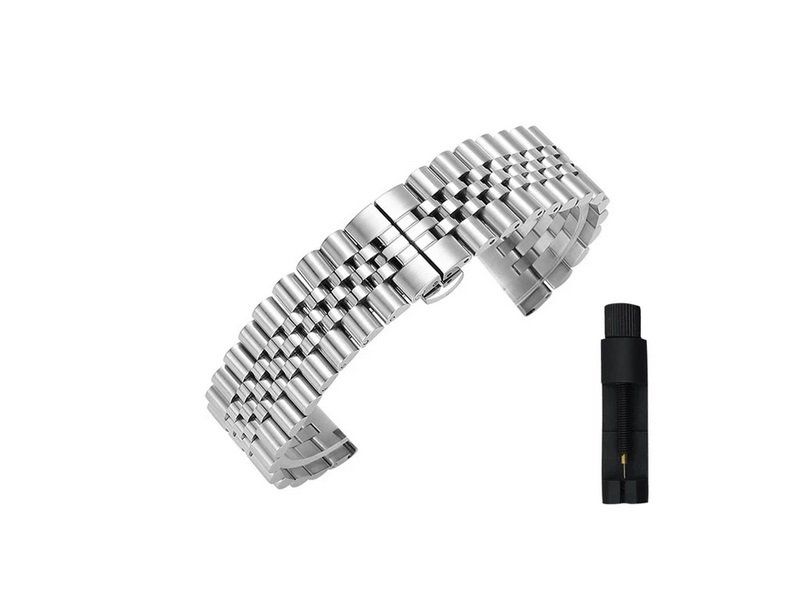 Samsung Smartwatch: Armband Edelstahl Inox für Samsung Watch 4 5 6 7 – Neu und originalverpackt aus Lausanne von WATCH-WORLD 1