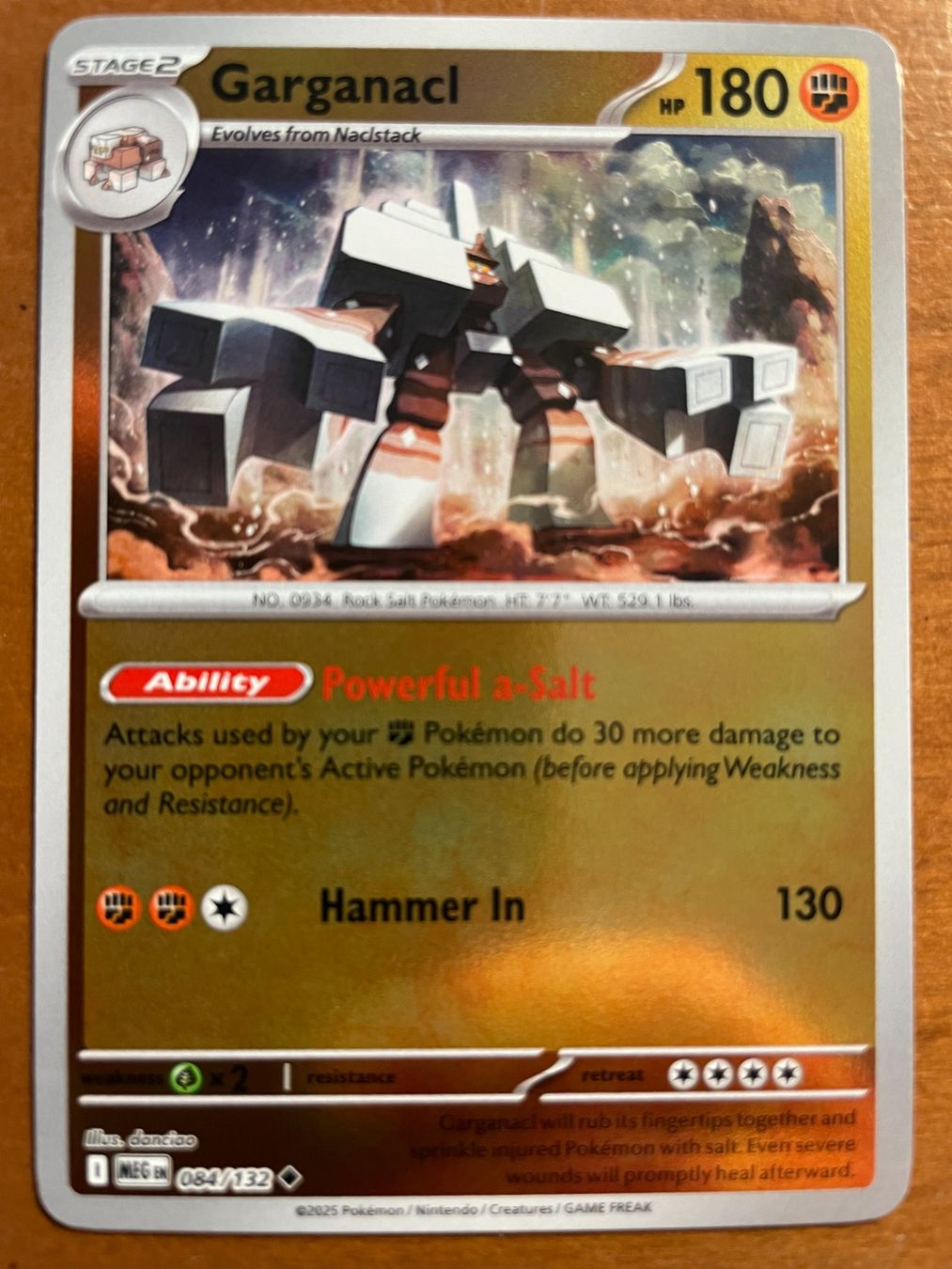 Pokémon Carte collezionabili: Pokemon Garganacl Reverse (Versand gratis) – Nuovo (secondo la descrizione) da Chur venduto da Angerson