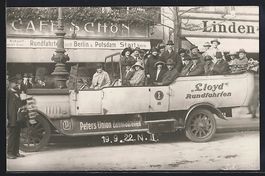 Foto-AK Lloyd Bus, Berlin-Rundfahrten, d