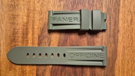 PANERAI Kautschukarmband Grün - 24.0/22.0 MM Standard,NEU