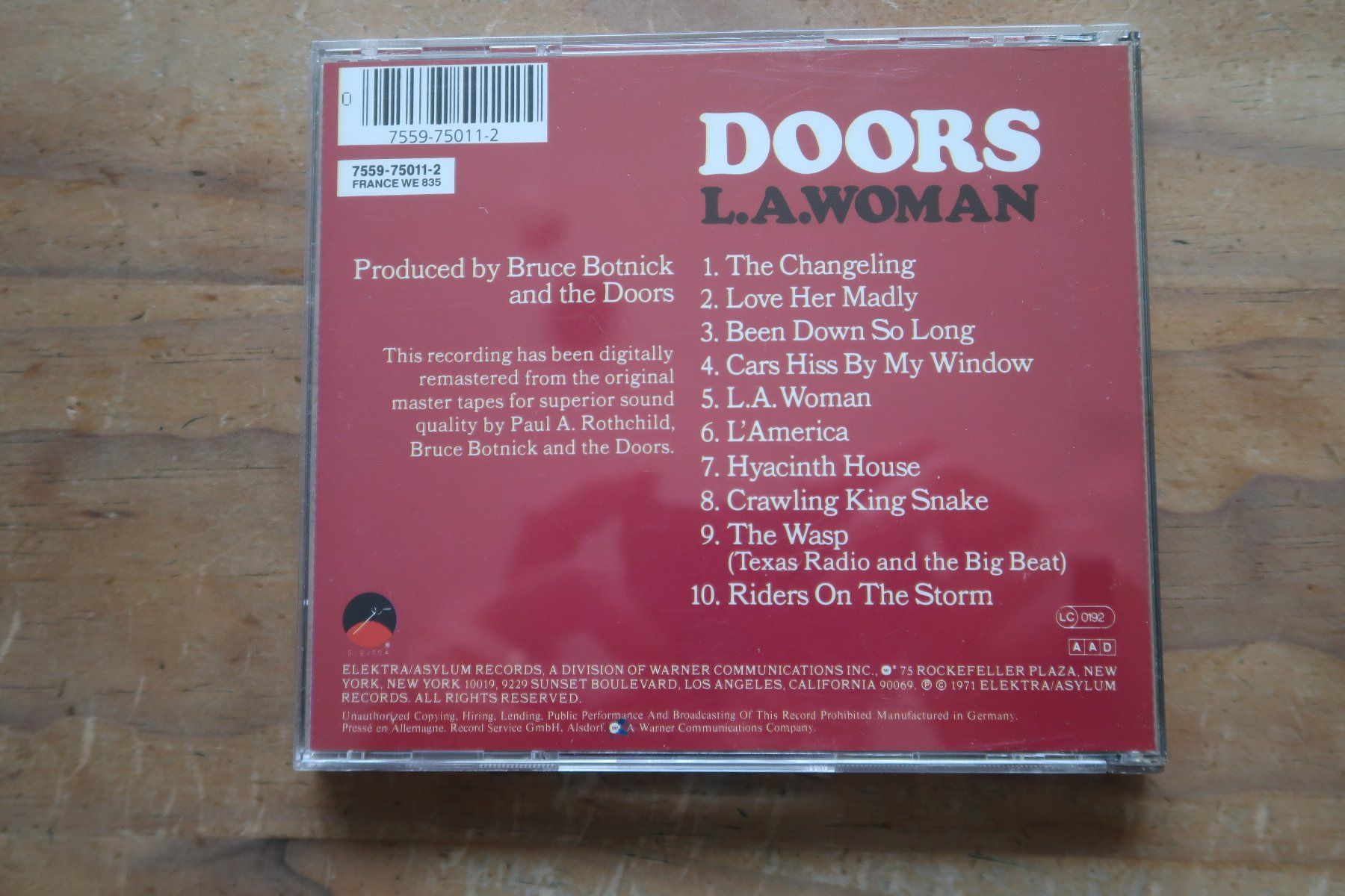 CDs: THE DOORS - L.A. WOMAN - CD – Gebraucht aus Basel von  1